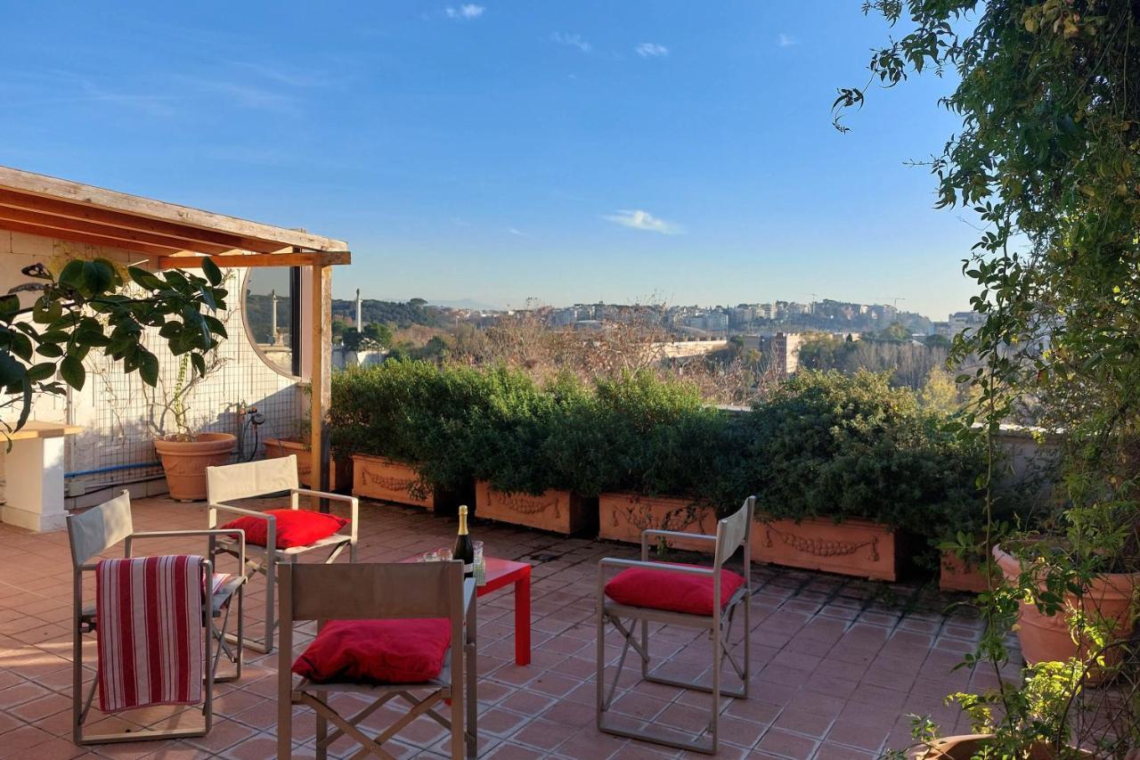 Beautiful Loft In Ponte Milvio With Terrace Apartment Rome Exterior photo