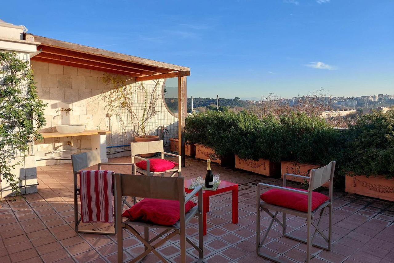 Beautiful Loft In Ponte Milvio With Terrace Apartment Rome Exterior photo
