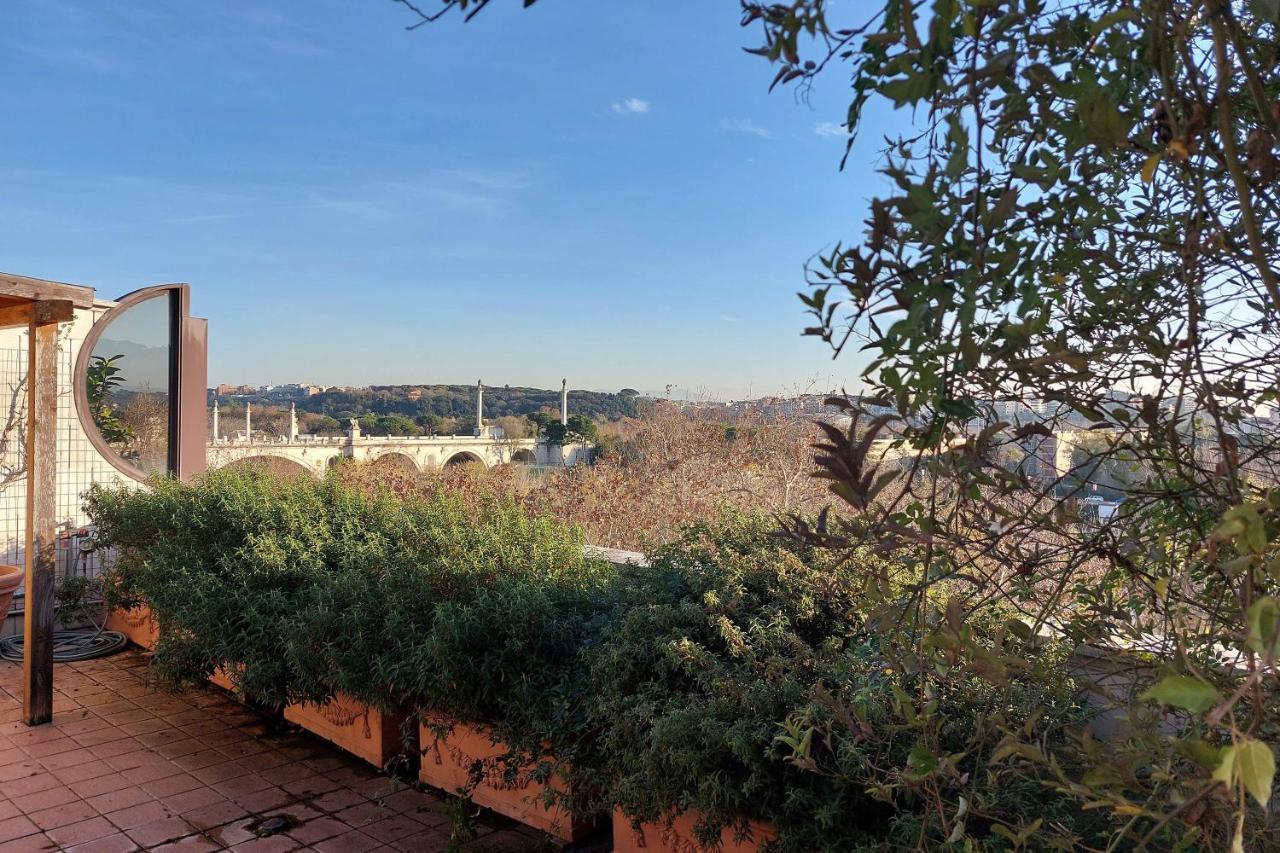 Beautiful Loft In Ponte Milvio With Terrace Apartment Rome Exterior photo