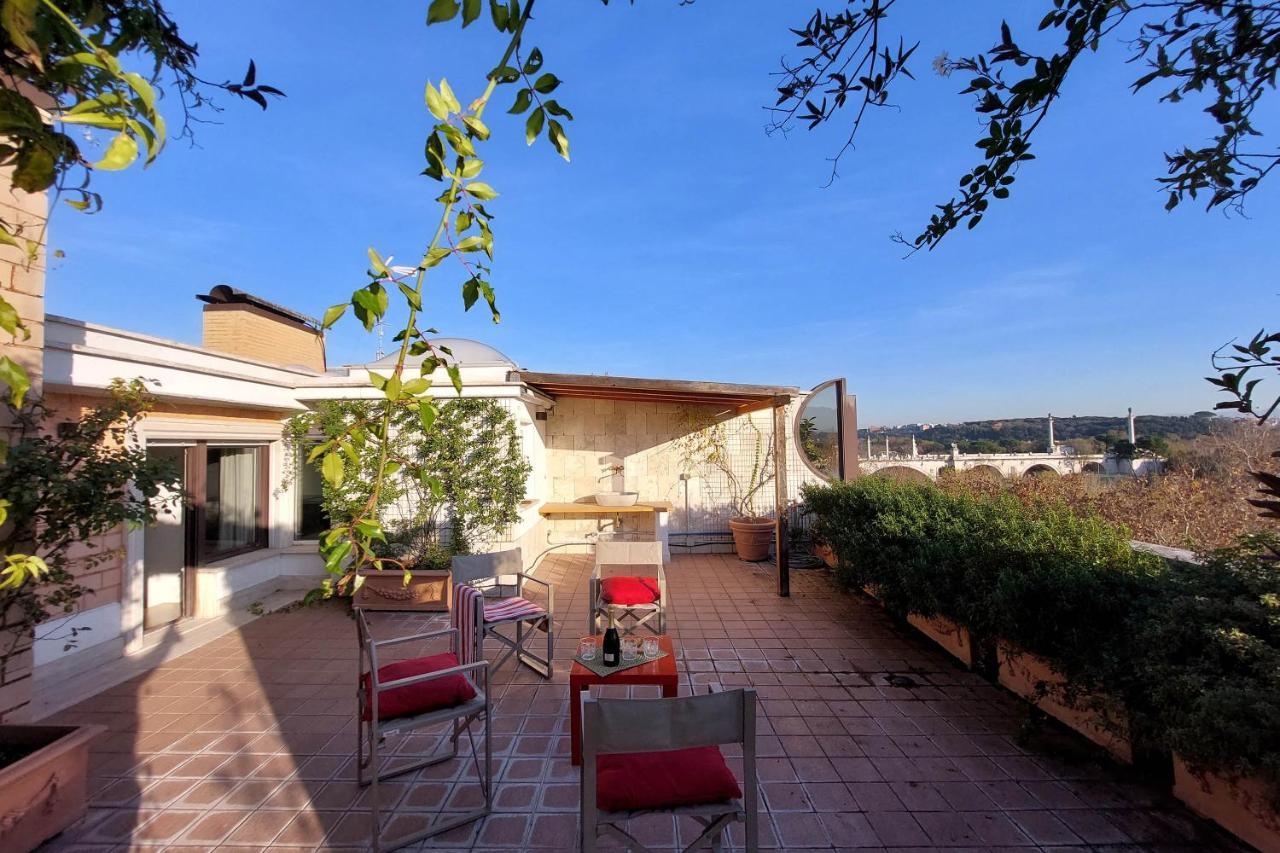 Beautiful Loft In Ponte Milvio With Terrace Apartment Rome Exterior photo